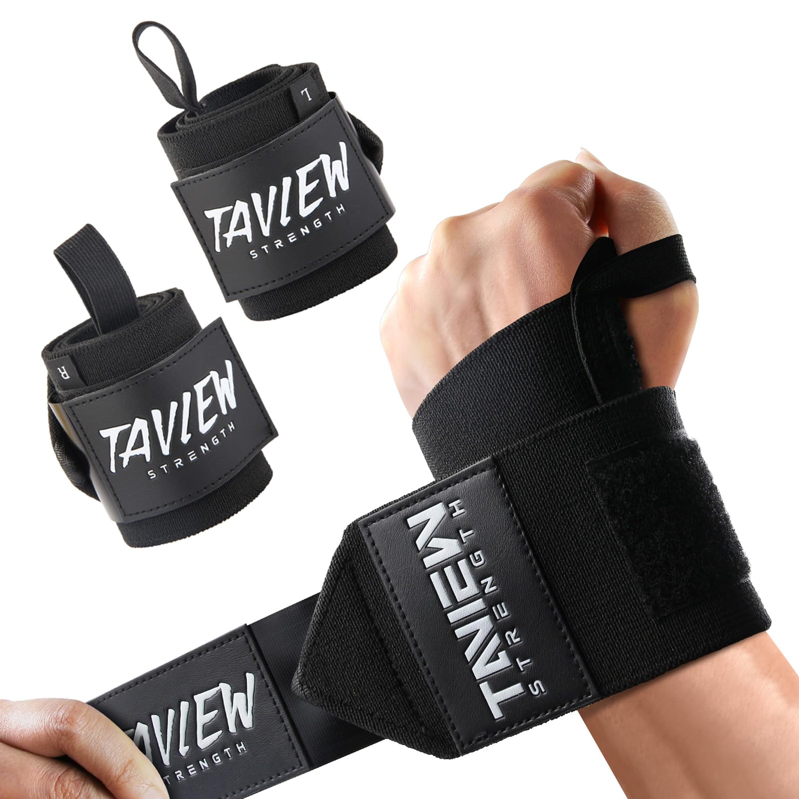 Amazon.com: TAVIEW Wrist Wraps Weightlifting with Heavy Duty Thumb